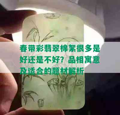 春带彩翡翠棉絮很多是好还是不好？品相寓意及适合的题材解析