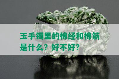 玉手镯里的棉经和棉筋是什么？好不好？