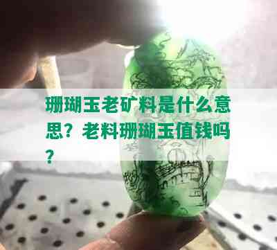 珊瑚玉老矿料是什么意思？老料珊瑚玉值钱吗？