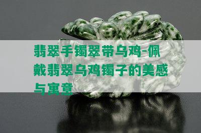 翡翠手镯翠带乌鸡-佩戴翡翠乌鸡镯子的美感与寓意