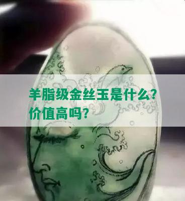 羊脂级金丝玉是什么？价值高吗？