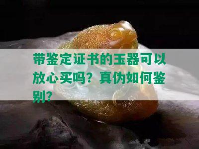 带鉴定证书的玉器可以放心买吗？真伪如何鉴别？