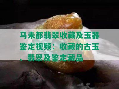 马未都翡翠收藏及玉器鉴定视频：收藏的古玉、翡翠及鉴定藏品