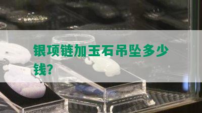 银项链加玉石吊坠多少钱？