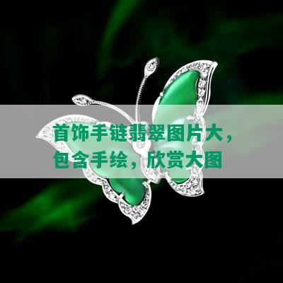 首饰手链翡翠图片大，包含手绘，欣赏大图