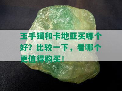 玉手镯和卡地亚买哪个好？比较一下，看哪个更值得购买！