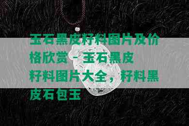 玉石黑皮籽料图片及价格欣赏 - 玉石黑皮籽料图片大全，籽料黑皮石包玉