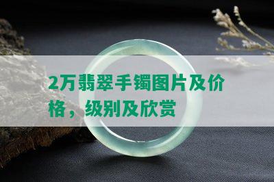 2万翡翠手镯图片及价格，级别及欣赏