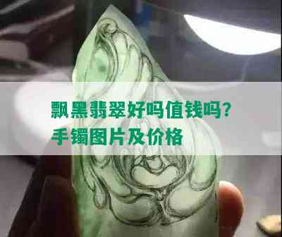 飘黑翡翠好吗值钱吗？手镯图片及价格