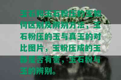 玉石和玉石粉压的玉如何区别及辨别方法，玉石粉压的玉与真玉的对比图片，玉粉压成的玉器是否有害，玉石粉与玉的辨别。