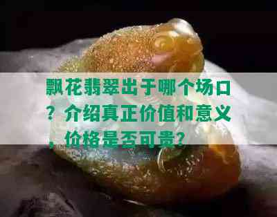 飘花翡翠出于哪个场口？介绍真正价值和意义，价格是否可贵？