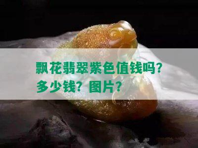 飘花翡翠紫色值钱吗？多少钱？图片？