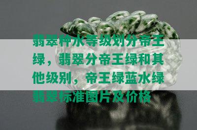 翡翠种水等级划分帝王绿，翡翠分帝王绿和其他级别，帝王绿蓝水绿翡翠标准图片及价格