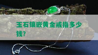 玉石镶嵌黄金戒指多少钱？