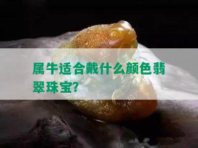 属牛适合戴什么颜色翡翠珠宝？