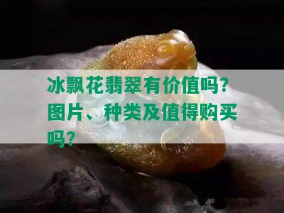 冰飘花翡翠有价值吗？图片、种类及值得购买吗？