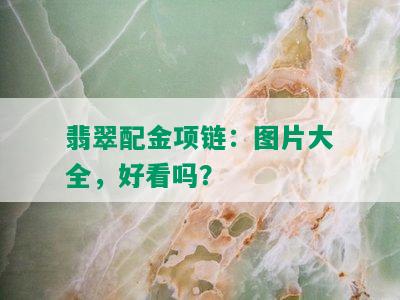 翡翠配金项链：图片大全，好看吗？