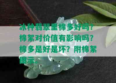 冰种翡翠里棉多好吗？棉絮对价值有影响吗？棉多是好是坏？附棉絮图示。