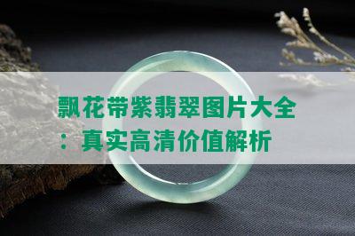 飘花带紫翡翠图片大全：真实高清价值解析