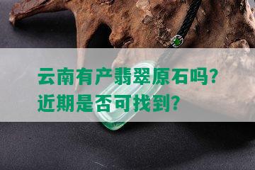 云南有产翡翠原石吗？近期是否可找到？