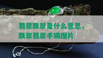 翡翠飘翠是什么意思，飘翠翡翠手镯图片