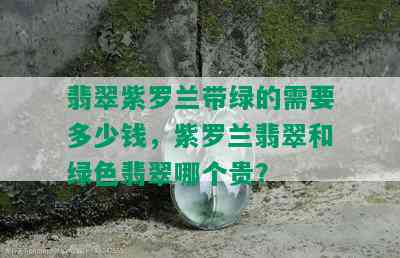 翡翠紫罗兰带绿的需要多少钱，紫罗兰翡翠和绿色翡翠哪个贵？