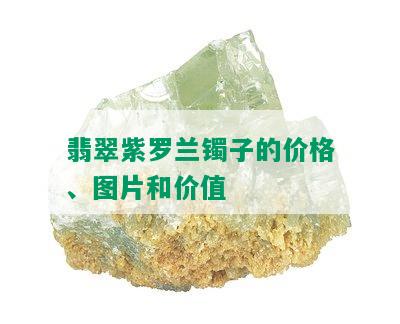 翡翠紫罗兰镯子的价格、图片和价值