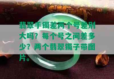 翡翠手镯差两个号差别大吗？每个号之间差多少？两个翡翠镯子带图片。