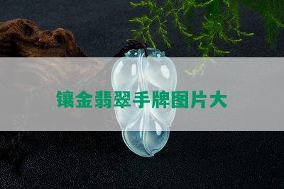 镶金翡翠手牌图片大