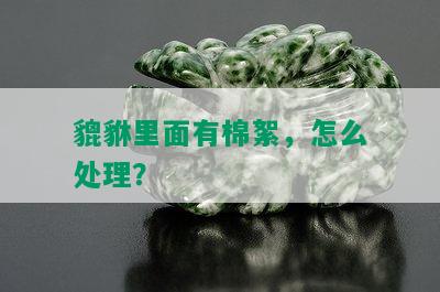 貔貅里面有棉絮，怎么处理？