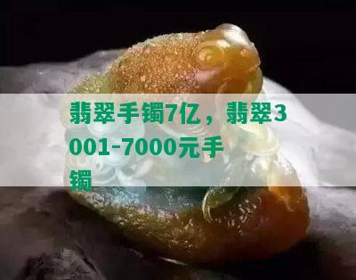 翡翠手镯7亿，翡翠3001-7000元手镯