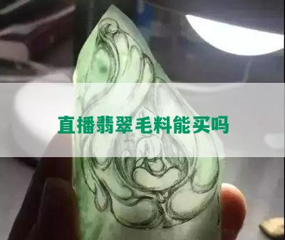 直播翡翠毛料能买吗