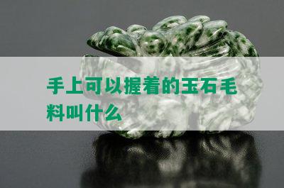 手上可以握着的玉石毛料叫什么