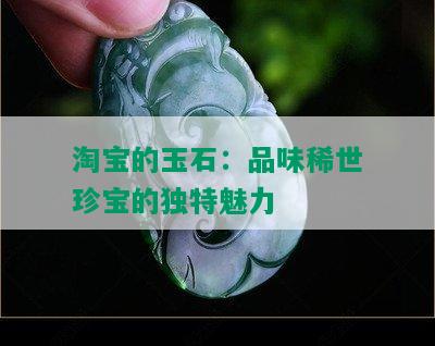 淘宝的玉石：品味稀世珍宝的独特魅力