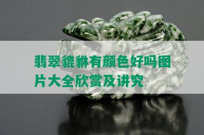 翡翠貔貅有颜色好吗图片大全欣赏及讲究