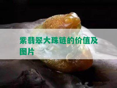 紫翡翠大珠链的价值及图片