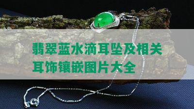 翡翠蓝水滴耳坠及相关耳饰镶嵌图片大全