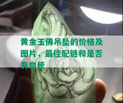 黄金玉佛吊坠的价格及图片，更佳配链和是否有血统