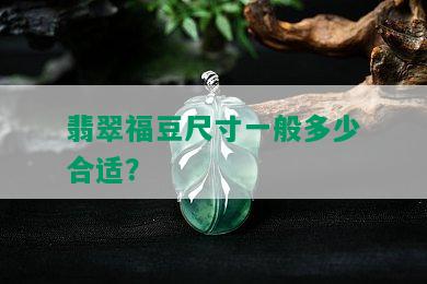 翡翠福豆尺寸一般多少合适？