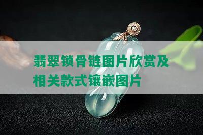 翡翠锁骨链图片欣赏及相关款式镶嵌图片