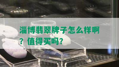 淄博翡翠牌子怎么样啊？值得买吗？