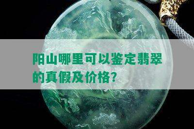 阳山哪里可以鉴定翡翠的真假及价格？