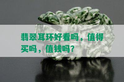 翡翠耳环好看吗，值得买吗，值钱吗？