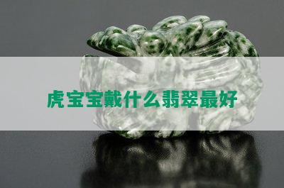 虎宝宝戴什么翡翠更好