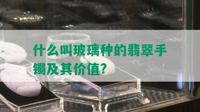 什么叫玻璃种的翡翠手镯及其价值?