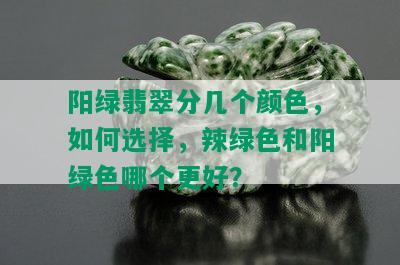 阳绿翡翠分几个颜色，如何选择，辣绿色和阳绿色哪个更好？