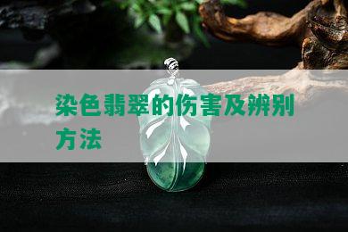 染色翡翠的伤害及辨别方法