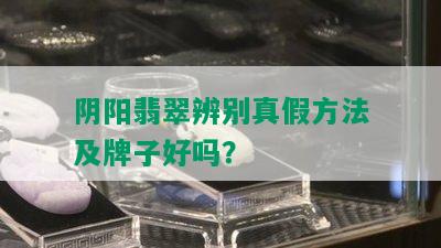 阴阳翡翠辨别真假方法及牌子好吗？