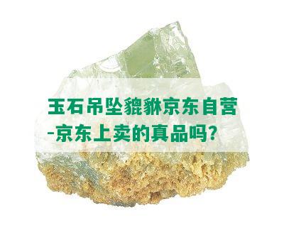 玉石吊坠貔貅京东自营-京东上卖的真品吗？