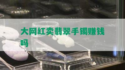 大网红卖翡翠手镯赚钱吗